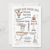 Cirque Big Top Baby shower Invitation (Devant)