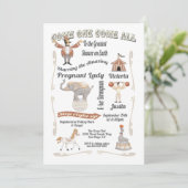 Cirque Big Top Baby shower Invitation (Debout devant)