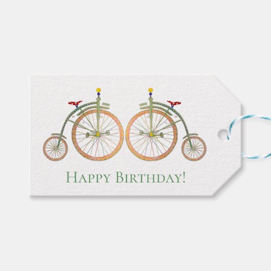 Cirque Bike Gift Label Cadeaulabel (Voorkant (Horizontaal))