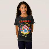 Cirque Carnaval Fille Thème Correspondant T-Shirt (Devant entier)