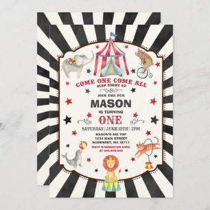 Cirque Carnaval Invitation Cirque Party