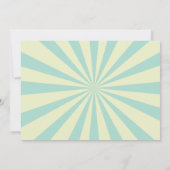 Cirque Carnaval Mint Lemon Baby shower Invitation (Dos)