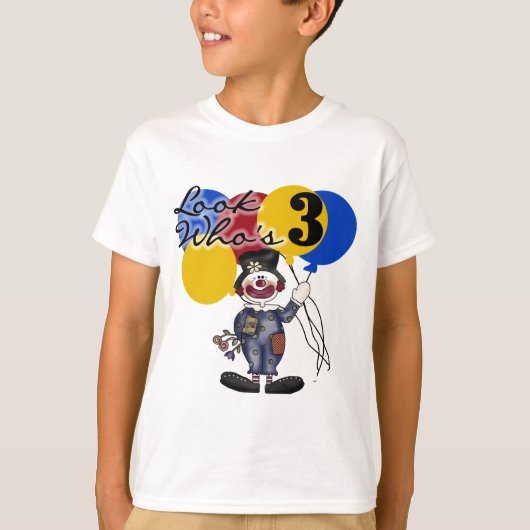 Cirque Clown 3e Anniversaire Tshirts et cadeaux (Devant)