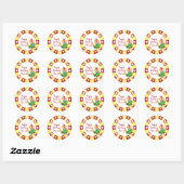 Cirque Clown avec Stickers Stars (Feuille)