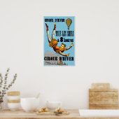 CIRQUE D’ HIV/ Franse Acrobat Circus Poster (Keuken)