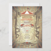 Cirque du Carnaval des éléphants Invitations de ma (Devant)