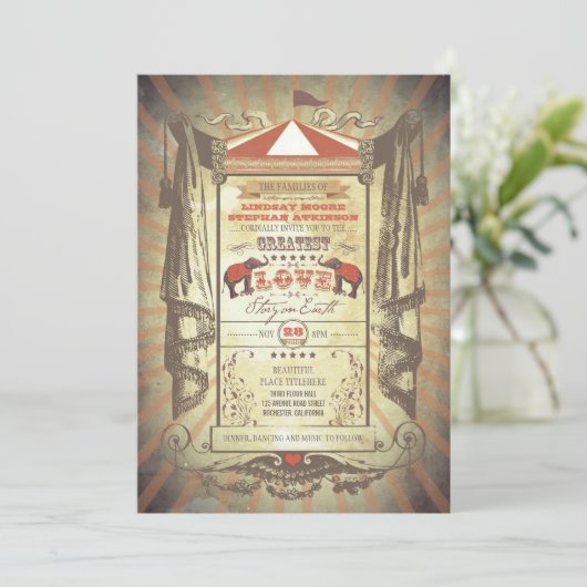 Cirque du Carnaval des éléphants Invitations de ma (Debout devant)