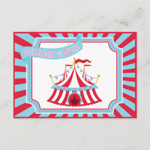 Cirque ou tente de carnaval - cartes de Merci