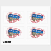 Cirque van de motorklimmer Carabiner Rechthoekige Sticker (Vel)