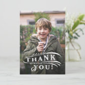 Cirque vintage | Carte de remerciements photo (Debout devant)