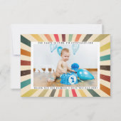 Cirque vintage Merci d'anniversaire personnalisé (Dos)