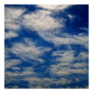 Cirrus Clouds als Angels die vliegen Perfect Poster