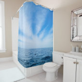 Cirrus Clouds over het Michiganmeer Douchegordijn (In situ)