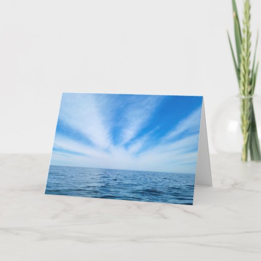 Cirrus Clouds over watersympathiekaart Kaart (Voorkant)