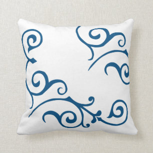 Cirrus Ivory (blauw) Pillow Kussen
