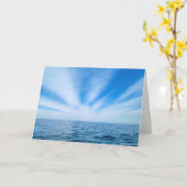 Cirrus nuages sur la carte de sympathie de l'eau (Fleur jaune)