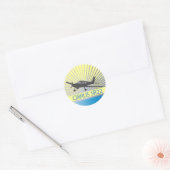 Cirrus SR22 Ronde Sticker (Envelop)