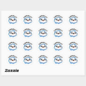 Cirrusly Funny Weather Cloud Pun Ronde Sticker (Vel)