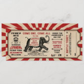 Cirus Baby shower Billets Invitations Raffin (Devant / Derrière)