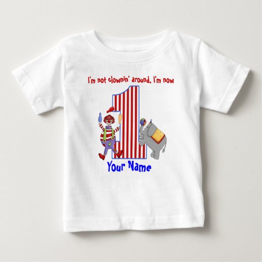 Cirus Clown 1e Verjaardag Shirt (Voorkant)