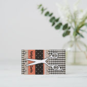 Cisaillements de cheveux, coiffeur, carte de (Debout devant)