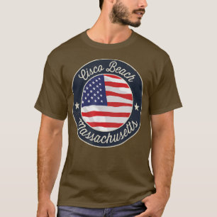 Cisco Beach - Patriottische Massachusetts Souvenir T-shirt