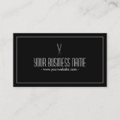 Ciseau simple en Carte de visite foncé (Devant)