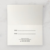 Ciseaux - Carte de rendez-vous pour la liste de ch (Intérieur déplié)