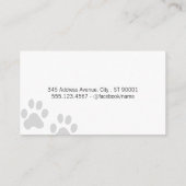 Ciseaux | Carte de visite de chien Groomer (Dos)