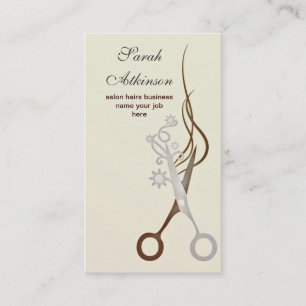 ciseaux coiffeur barbier carte de visite