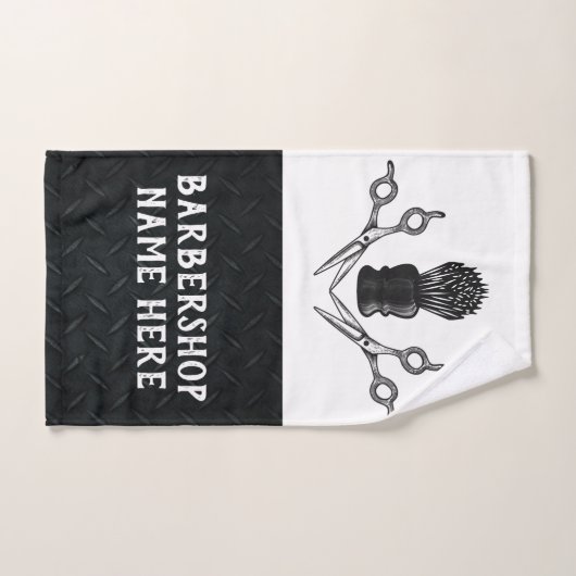 Ciseaux de barbier modernes robustes et tendance B (Serviette à main)