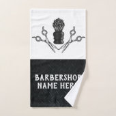 Ciseaux de barbier modernes robustes et tendance B (Serviette à main)