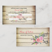 Ciseaux de bois de charme et rendez-vous Rose (Devant / Derrière)