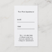 Ciseaux de coiffeur et rendez-vous moderne de (Dos)