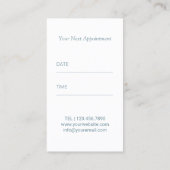 Ciseaux de marine de coiffeur et rendez-vous de (Dos)