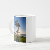 Ciseaux de palmier Silhouette Café Mug (Devant gauche)