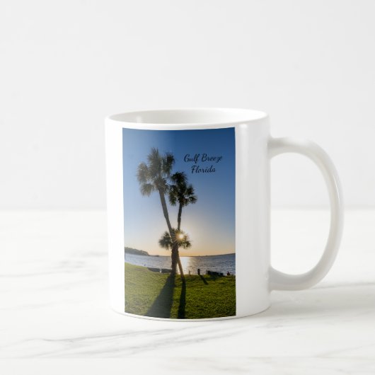 Ciseaux de palmier Silhouette Café Mug (Droite)