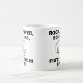 Ciseaux de papier de roche Poing Punch drôle Mug (Centre)