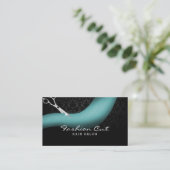 Ciseaux et cheveux Turquoises Damas Rendez-vous au (Debout devant)