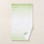 Ciseaux et Peigne Vert (Serviette à main)