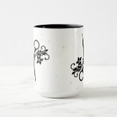 Ciseaux /Flowers de la tasse de café de coiffeurs (Centre)