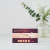 Ciseaux modernes élégants,Carte de fidélité Bokeh (Debout devant)