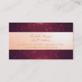 Ciseaux modernes élégants,Carte de fidélité Bokeh (Dos)