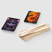 Cismic kitty and fiery drgain hand fan handwaaier (Niet-gemonteerd)