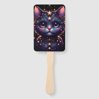 Cismic kitty and fiery drgain hand fan handwaaier