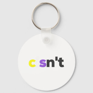 Cisnt non-binaire LGBTQ Pride - Grappig Cisnt LGBT Sleutelhanger