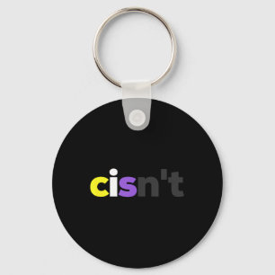 Cisnt non-binaire LGBTQ Pride - Grappig Cisnt LGBT Sleutelhanger
