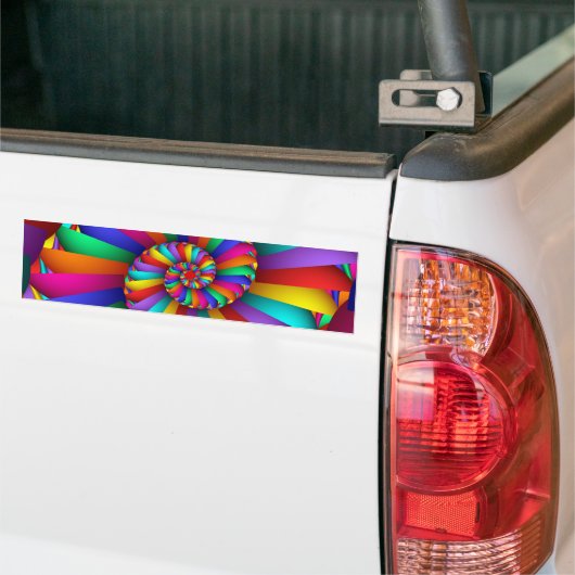 Cissoïde van Diocles Abstracte Fele Fractale Kunst Bumpersticker (Op Truck)