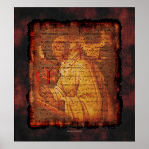 Cistercian Monk & Sacred Music Religieuze Art Prin Poster