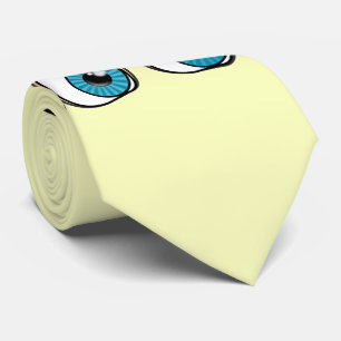 Cistom Colors Stropdas met blauwe ogen